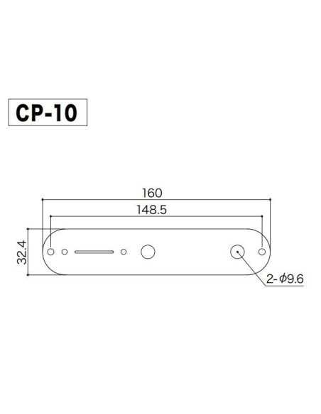 Gotoh CP-10 Cosmo Black Control plate