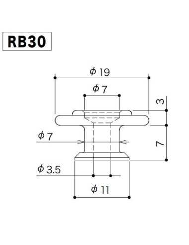 Gotoh RB30 Chrome String retainer