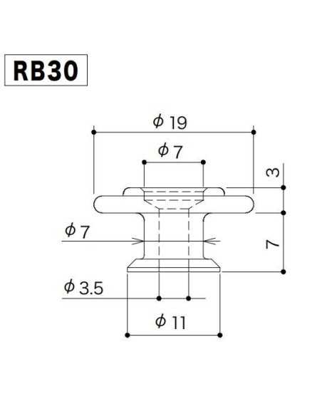 Gotoh RB30 Chrome String retainer
