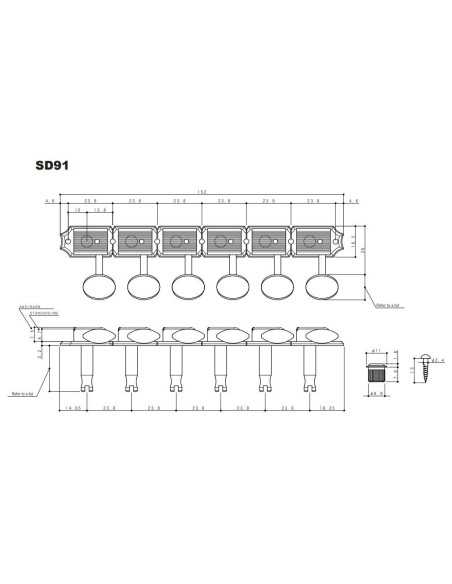 Gotoh SD91-05ML Nickel Machine heads