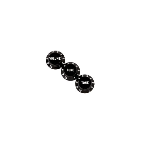 Fender Stratocaster Knobs Black