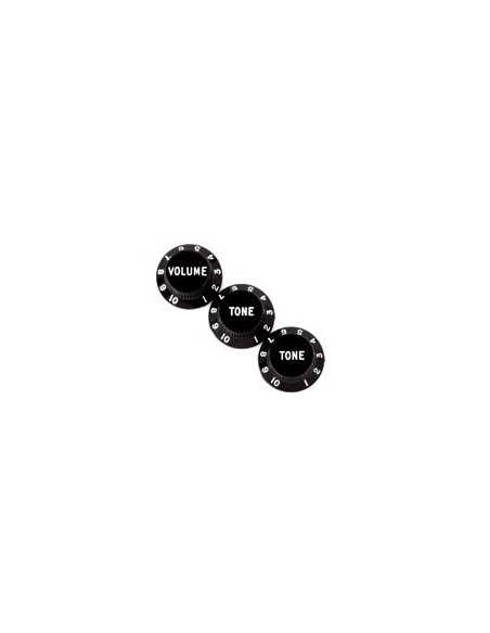 Fender Stratocaster Knobs Black