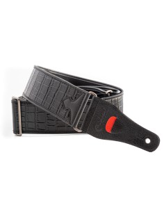 RightOn Straps Alligator Black Guitar Strap