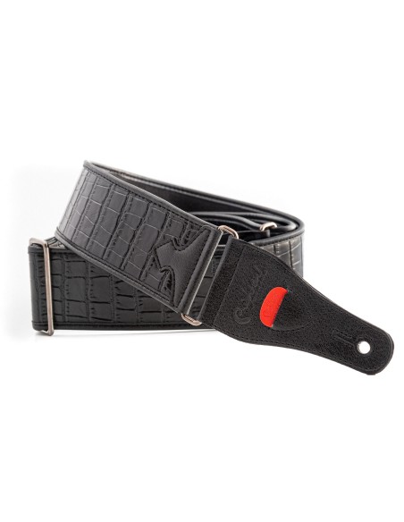 RightOn Straps Alligator Black Guitar Strap