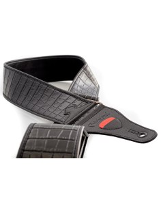 RightOn Straps Alligator Black Guitar Strap 2
