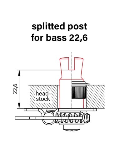 Schaller Bass Tuners BM MusicMan Style 3Right+1Left Chrome