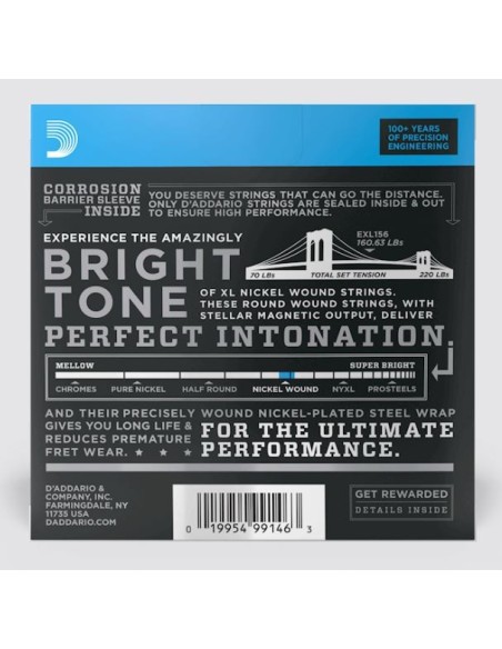 Daddario EXL 156 Bass VI Strings