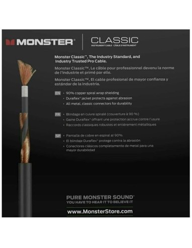 Monster Prolink Classic 3.6M Straight Plugs