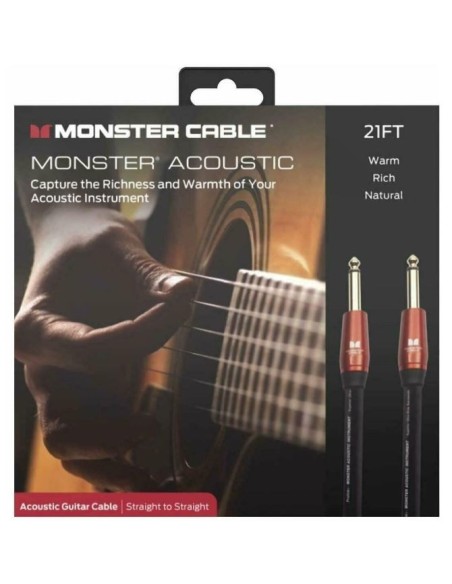 Monster Prolink Acoustic 6.4M Straight Plugs