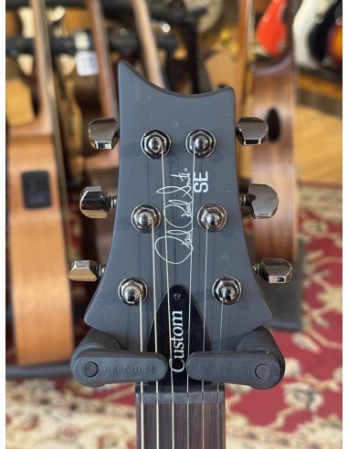 PRS SE Exotic Custom 24-08 Poplar Burl Charcoal Cherry Midnight Burst