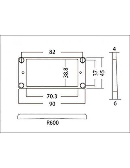 Gotoh ES-R1 BLK Pickup ring