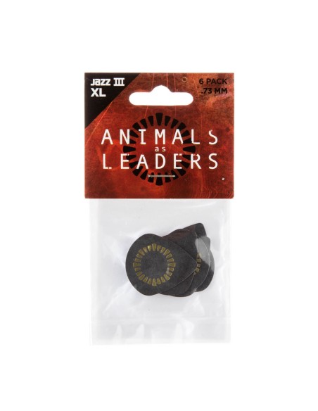 Dunlop Javier Reyes Tortex Jazz III Black XL 6-Pack