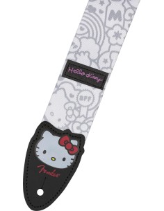 Fender x Hello Kitty White Poly Strap 2