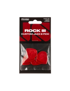 Dunlop Rock III Nylon Custon Jazz III Pick 6-Pack