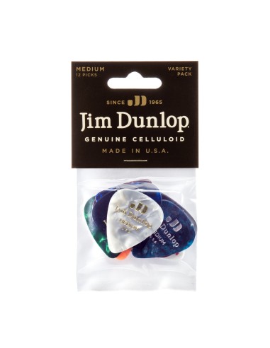 Dunlop Celluloid Pick Medium Variety 12-Pack