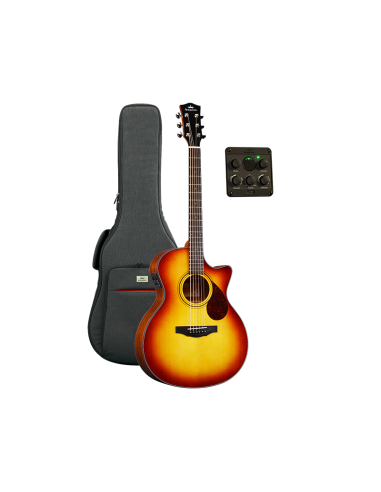 Kepma F0E Grand Auditorium Cherry Burst