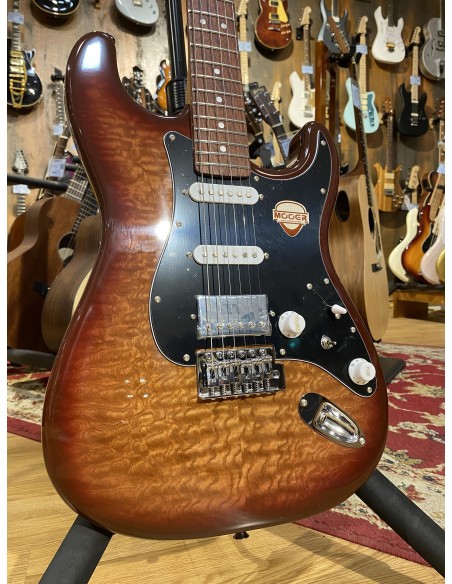 Mooer MSC20 Pro Guitar Amber Brown