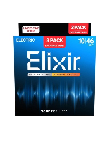 Elixir Electric Nanoweb Bonus Pack Light
