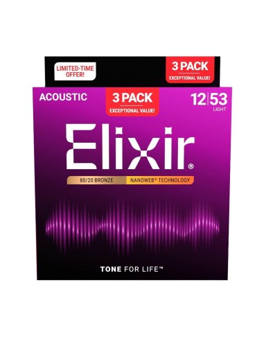 Elixir Bronze Bonus Pack Nanoweb Light