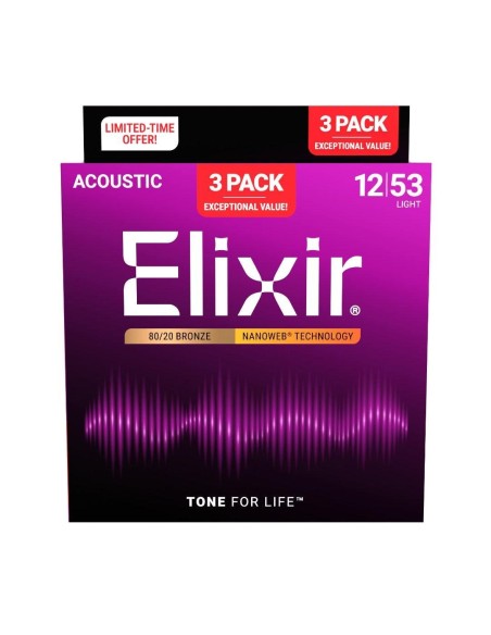 Elixir Bronze Bonus Pack Nanoweb Light