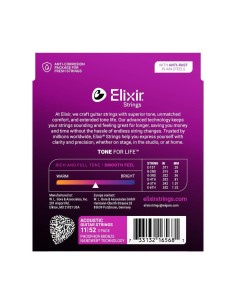 Elixir Phosphor Bronze Bonus Pack Nanoweb Custom-Light 2