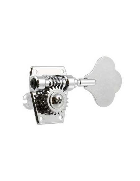 Allparts 2x2 Import Bass Tuners Chrome