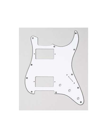 Allparts 2 Humbuckers White Pickguard for Strat