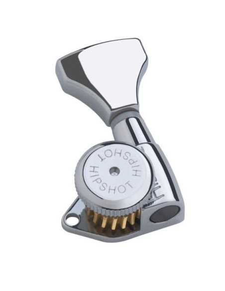 Hipshot Grip-Lock Open Guitar Tuning Machines - Treble Side (Right) - Chrome