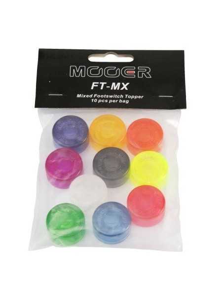 Mooer Candy Footswitch Topper, mixed colors, 10 pcs.