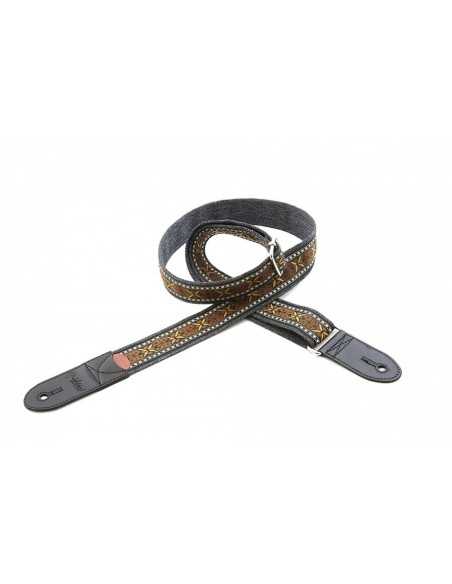 RightOn Rider Brown Guitar Strap