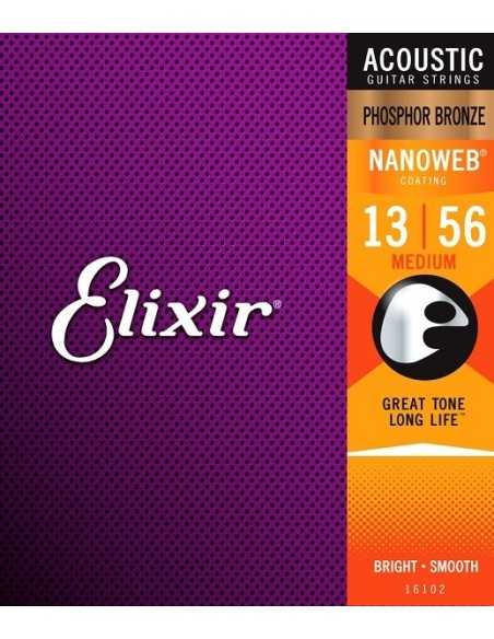 Elixir Acoustic Nanoweb Phosphor Bronze Medium