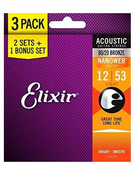 Elixir Bronze Bonus Pack Nanoweb Light