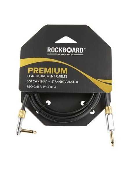RockBoard Premium Flat Instrument Cable 3M Angled