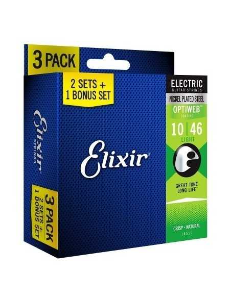 Elixir Electric Optiweb Light 10-46 3-Pack