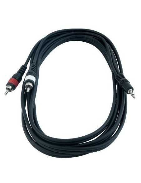 Rockcable 3,5 mm Stereo to 2x RCA 3m