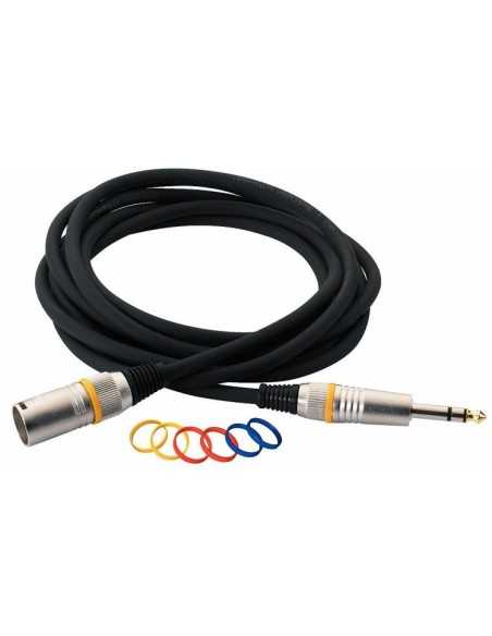 RockCable Microphone Cable XLR male to TRS Balanced 6m