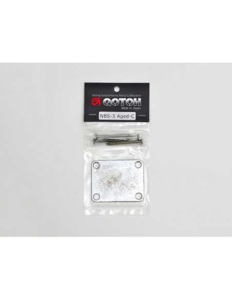 Gotoh Relic F-Type Neck Plate Aged Chrome