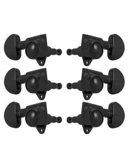 Grover 102-18BC Original Rotomatics with 18:1 Gear Ratio 3 + 3 - Black Chrome