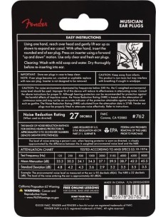 Fender Musician Series Ear Plugs Black 2