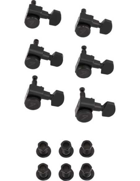 Fender Locking Strat/Tele Staggered Tuning Machines Black