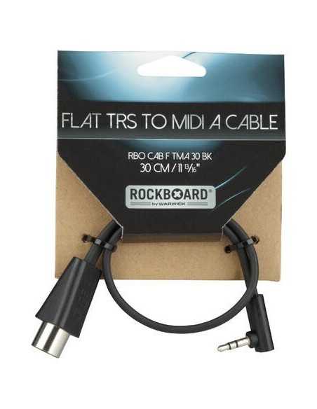 RockBoard Flat TRS to MIDI Cable TRS-MIDI Type A 30 cm